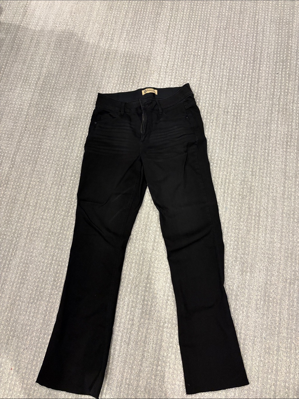 Democracy Black Flare Wide Leg Jeans